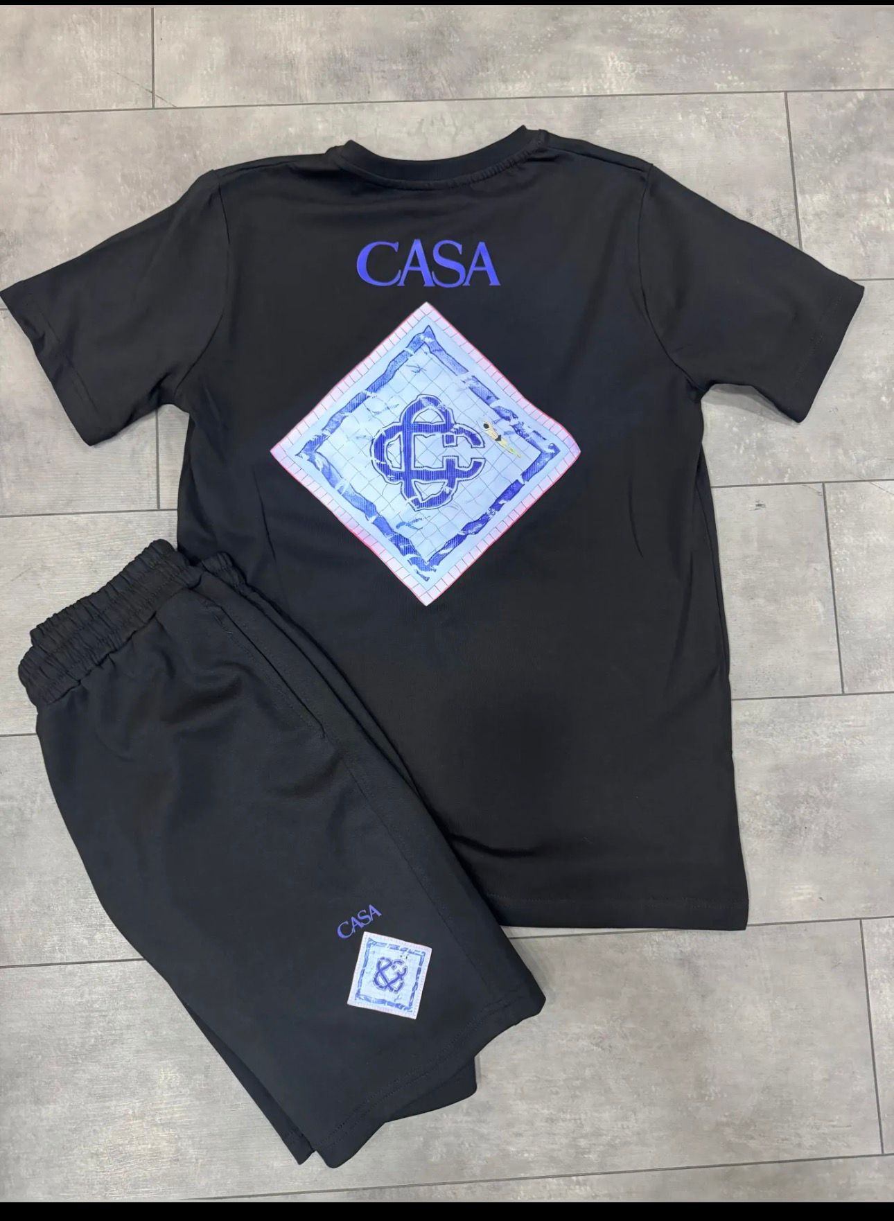 Ensemble été t-shirt + short Casa Monogramme - BLVCKSTORE