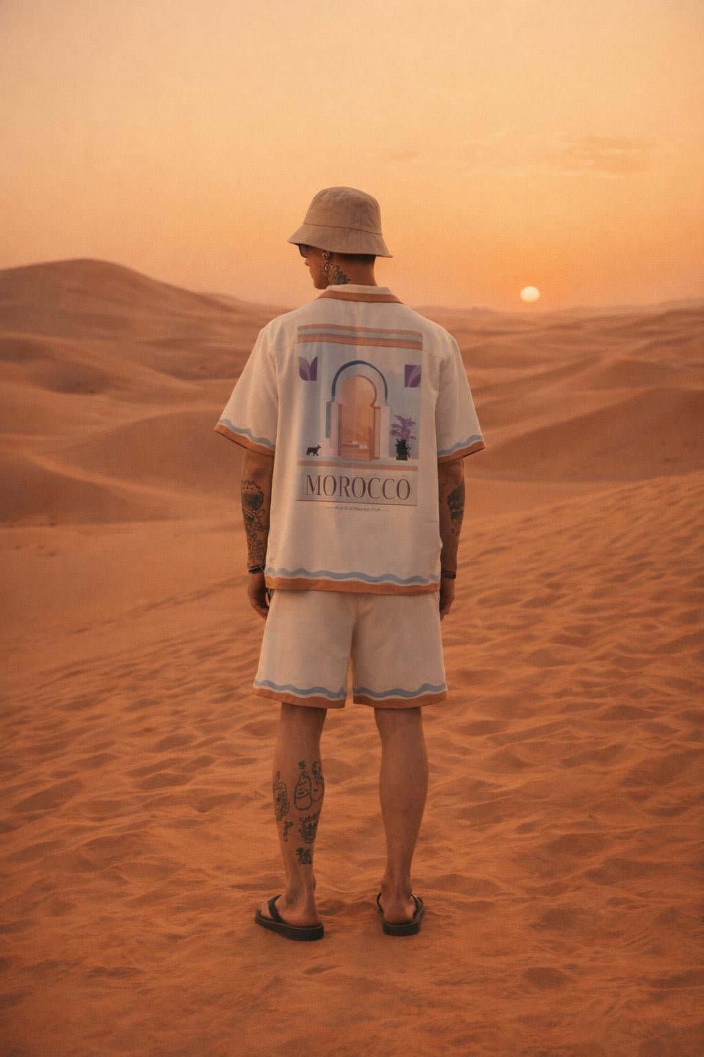 Ensemble été chemise + short Morocco Marrakech - BLVCKSTORE