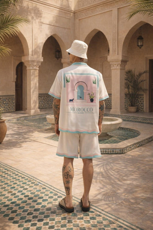 Ensemble été chemise + short Morocco Marrakech - BLVCKSTORE