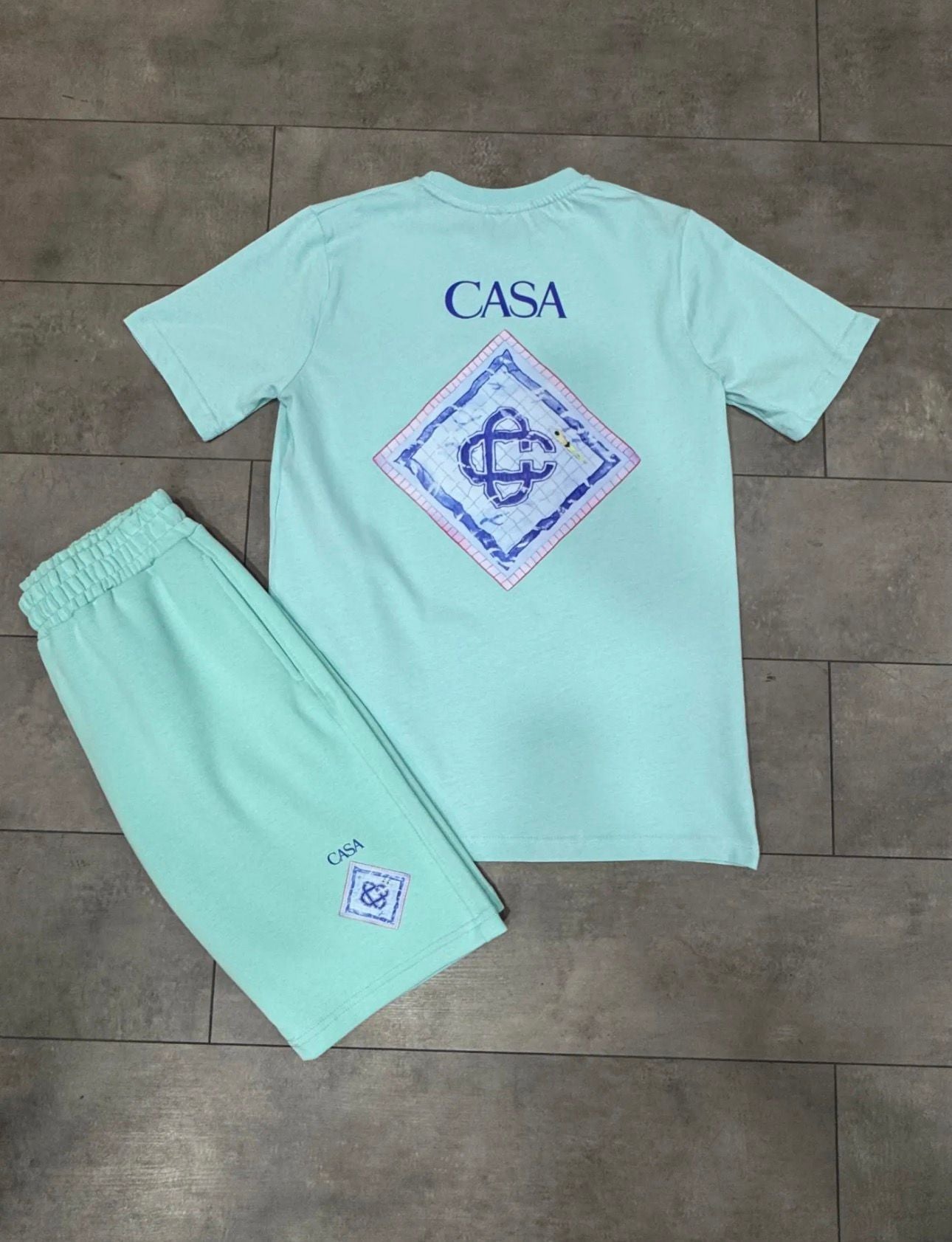 Ensemble été t-shirt + short Casa Monogramme - BLVCKSTORE