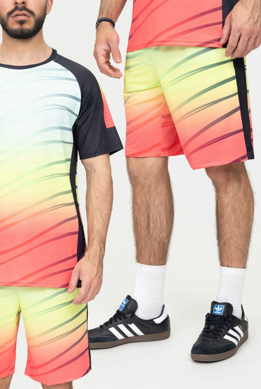 Ensemble Sport Wave Néon & Corail - BLVCKSTORE