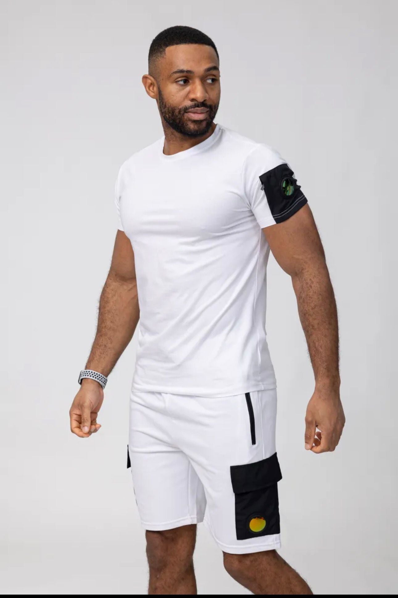 Ensemble Tee - Shirt + Short Badge Cargo - BLVCKSTORE