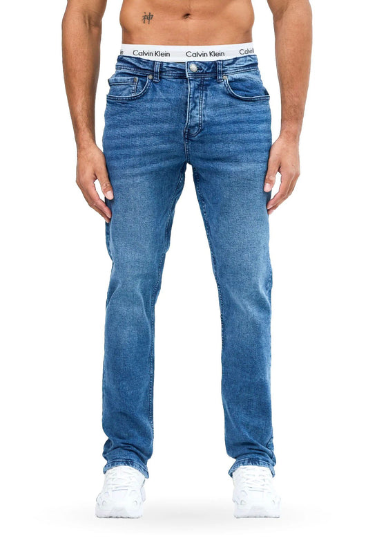 Jean Slim Stone Wash Bleu - BLVCKSTORE